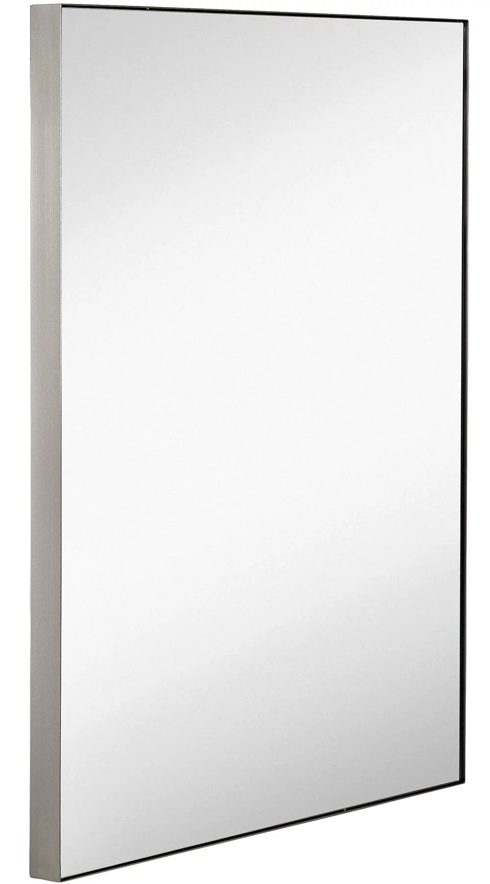 Brushed Metal Wall Mirror 22" x 30" O3110