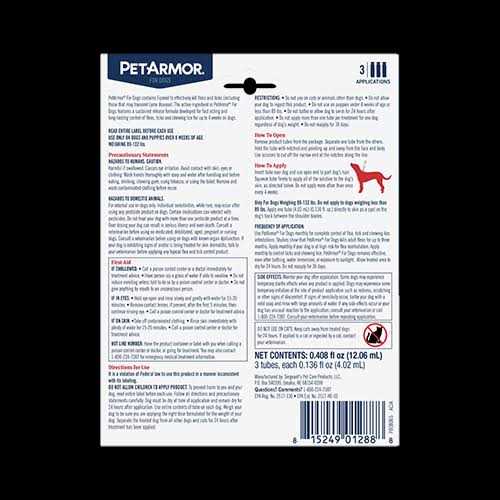 Flea and Tick Treatment for Medium Dogs A737