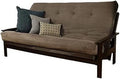 Full Size Gray Suede Futon Mattress I5283