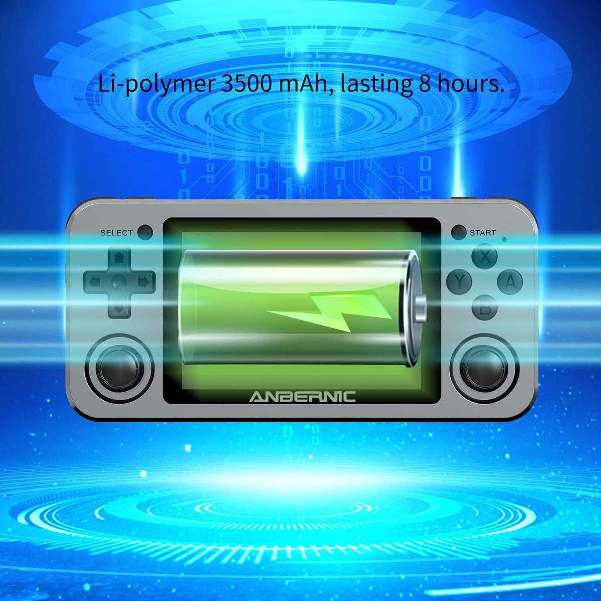 Handheld Game Console with 64G TF Card 3.5 inch IPS Screen A6597