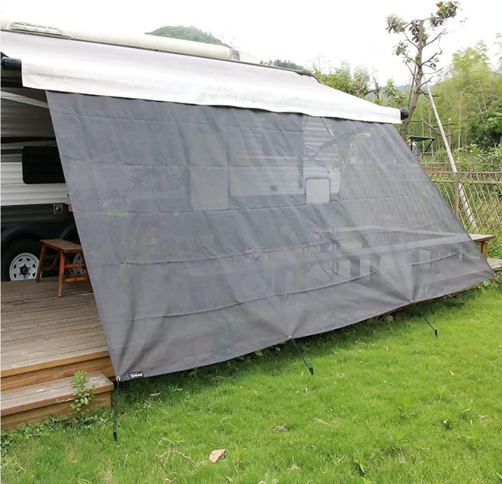 15' x 8' Black Mesh Sun Shade Screen Pack of 2 S418435