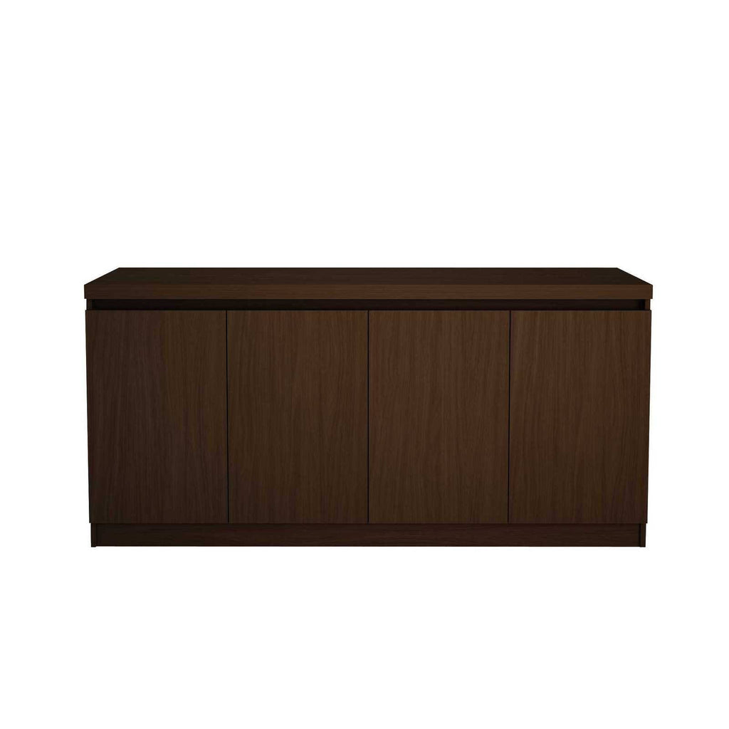 Nut Brown Buffet Cabinet with 6 Shelves T703