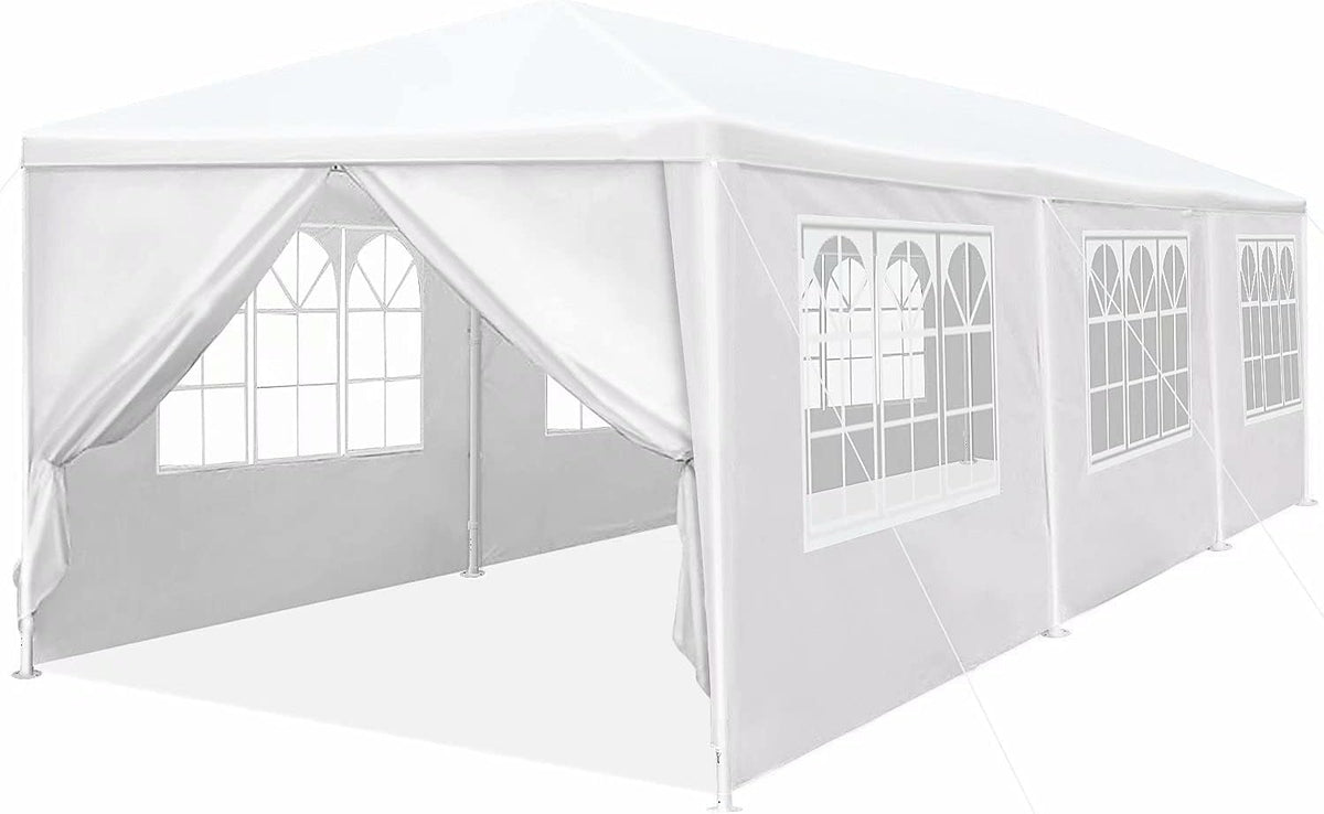 10'x30' Heavy Duty Canopy Tent with 6 Removable Side Walls R447836