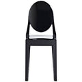 Black Stackable Plastic Side Chair Z81203