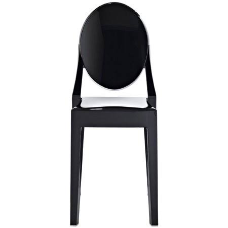 Black Stackable Plastic Side Chair Z81203