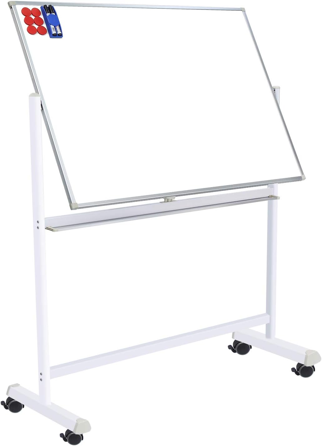 36x24 Double Sided Magnetic Dry Erase Whiteboard on Wheels A698