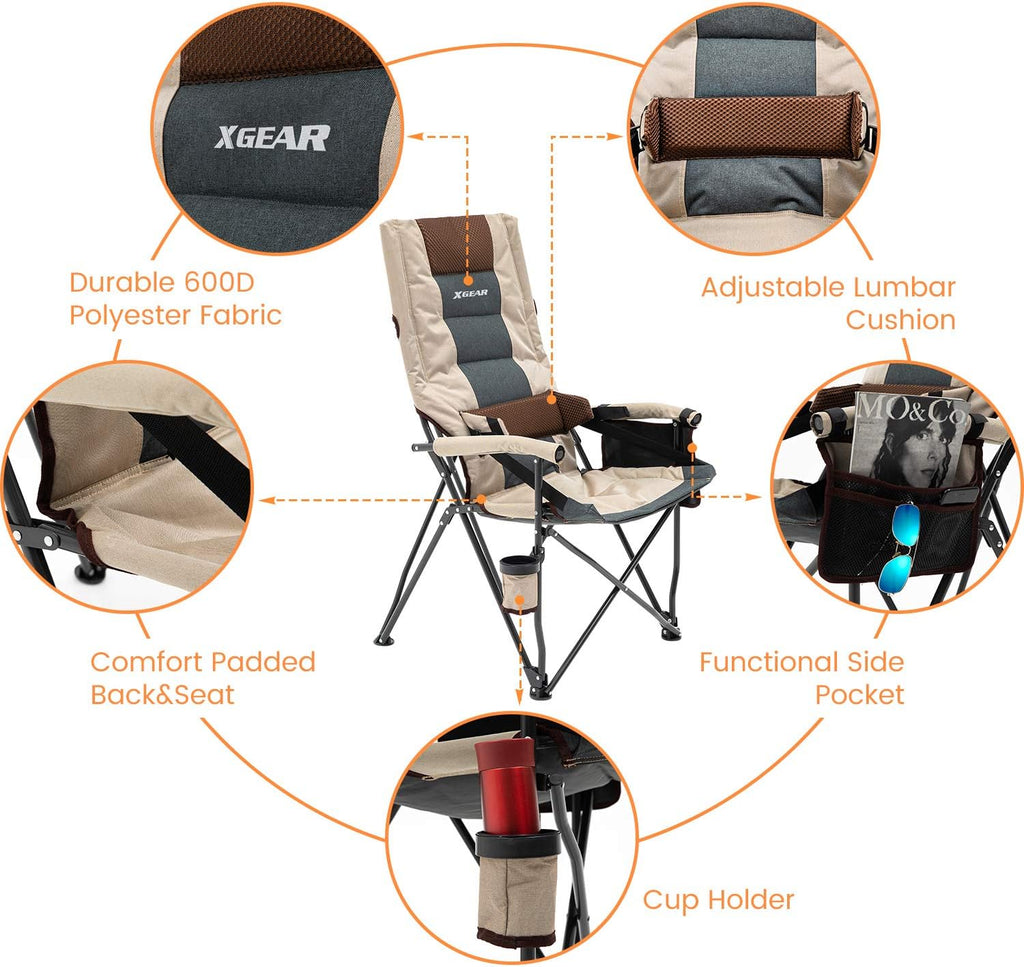 Padded Folding Camping Chair D820237