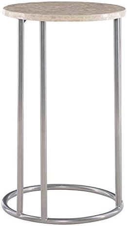 Silver Metal Accent C Table E998