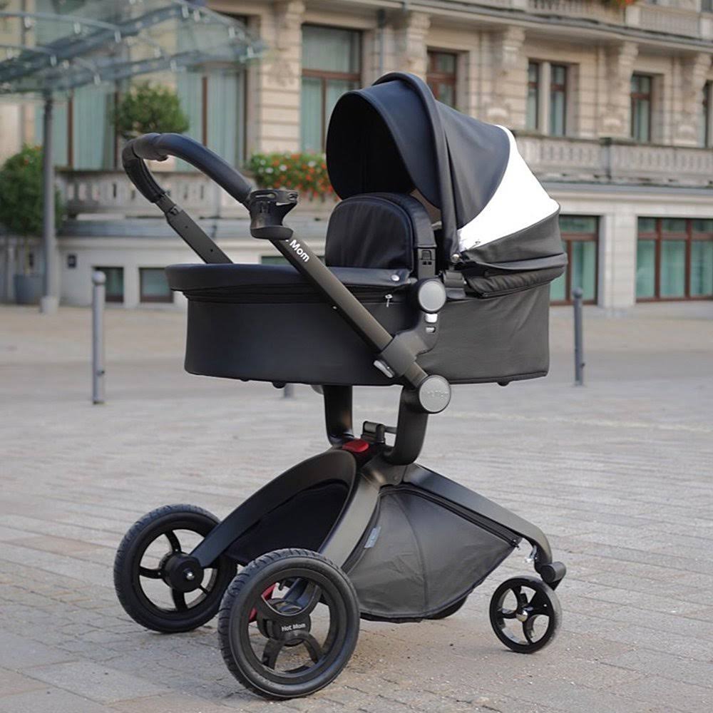 Black Baby Stroller with Bassinet Combo D986826