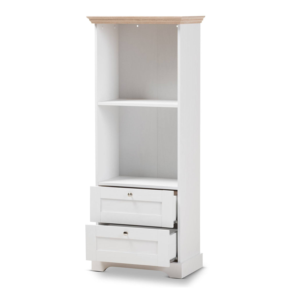 Oak White Two Tone Bookcase C8938