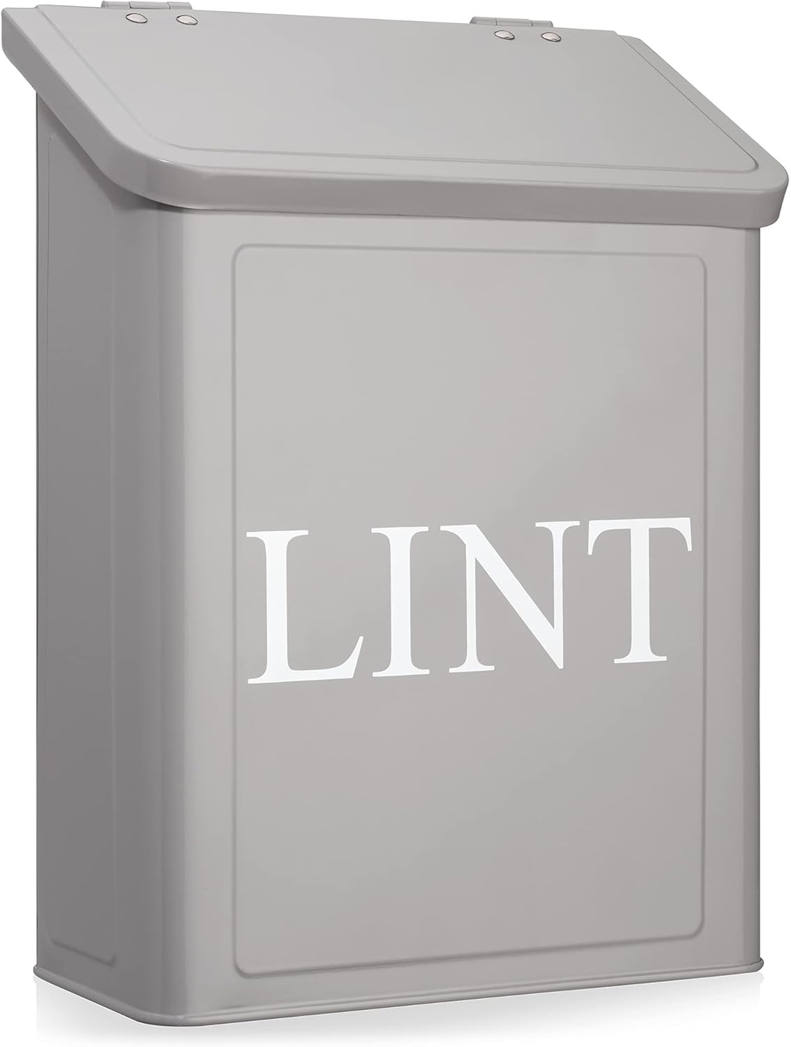 White Metal Magnetic Lint Bin with Lid U164311