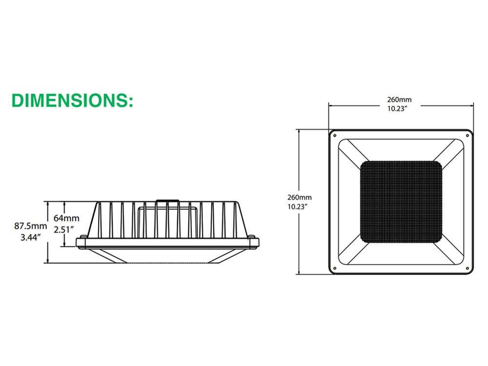 40W LED Low-Profile Canopy 5000K O47863