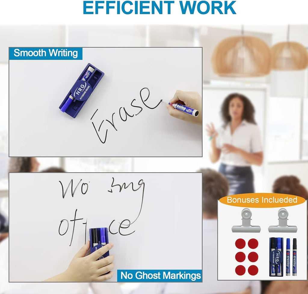 36x24 Double Sided Magnetic Dry Erase Whiteboard on Wheels A698