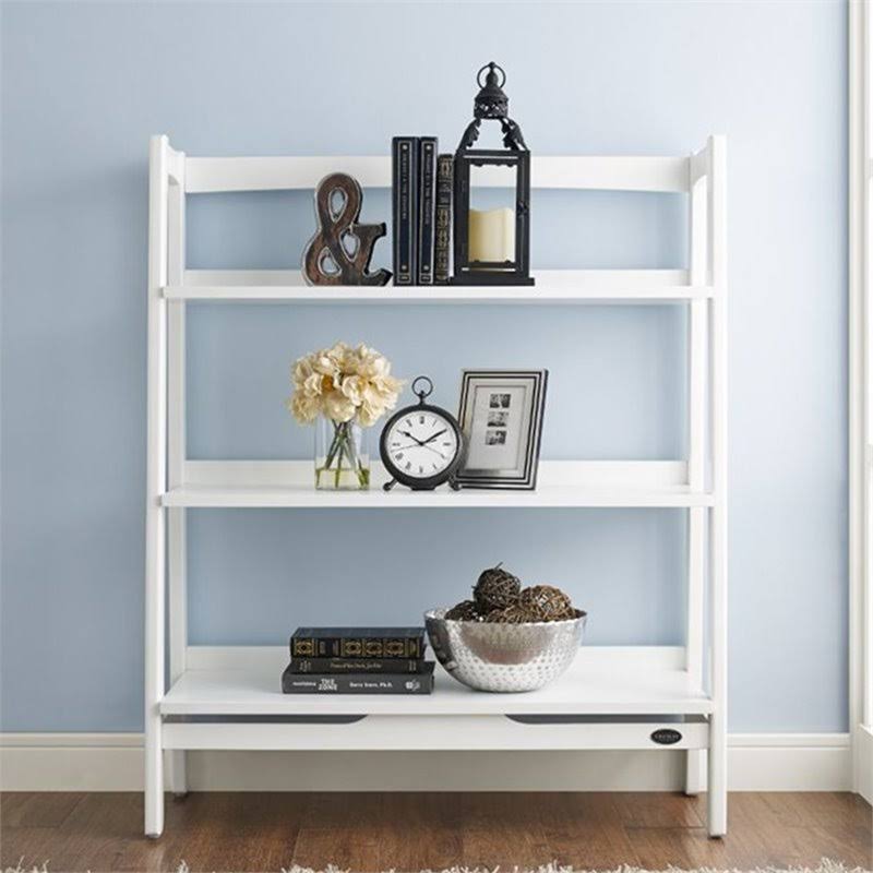 White 3 Shelf Ladder Bookcase T301313