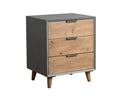 Gray 3 Drawer Wooden Cabinet L943
