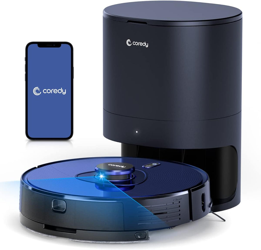 Robot Vacuum Cleaner with Self Emptying Station, Lidar Navigation, 2700Pa Suction, Blue O629464