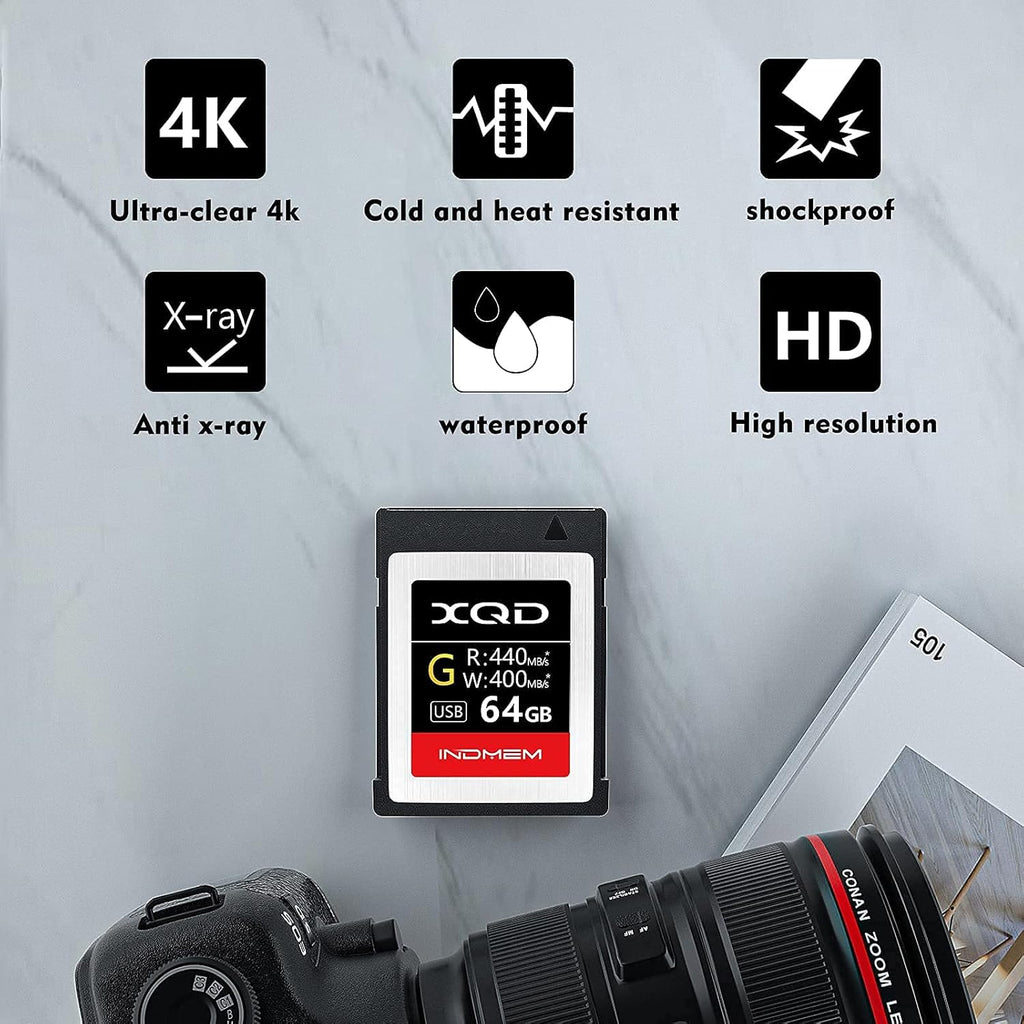 64GB XQD Memory Card with USB 3.0 Card Reader B3318