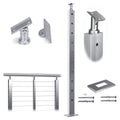 Stainless Steel Brushed Cable Railing Post K3188