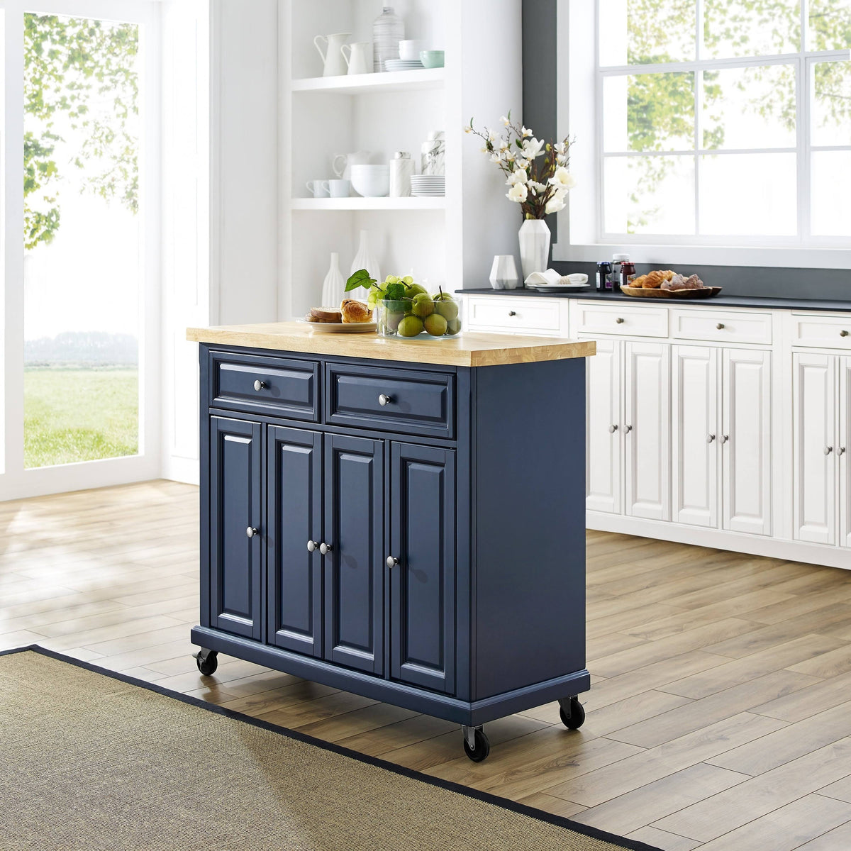 Navy Kitchen Cart X27153