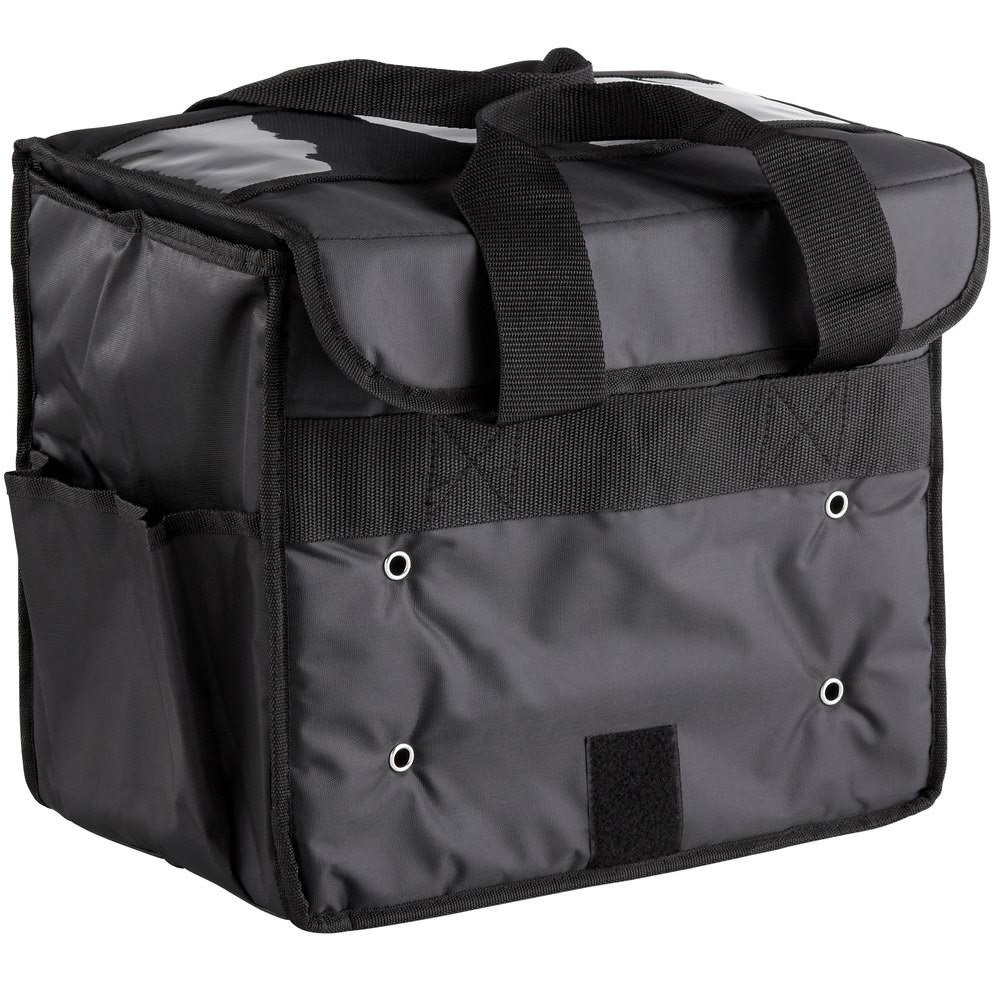 Black Polyester Take-Out Delivery Bag F587