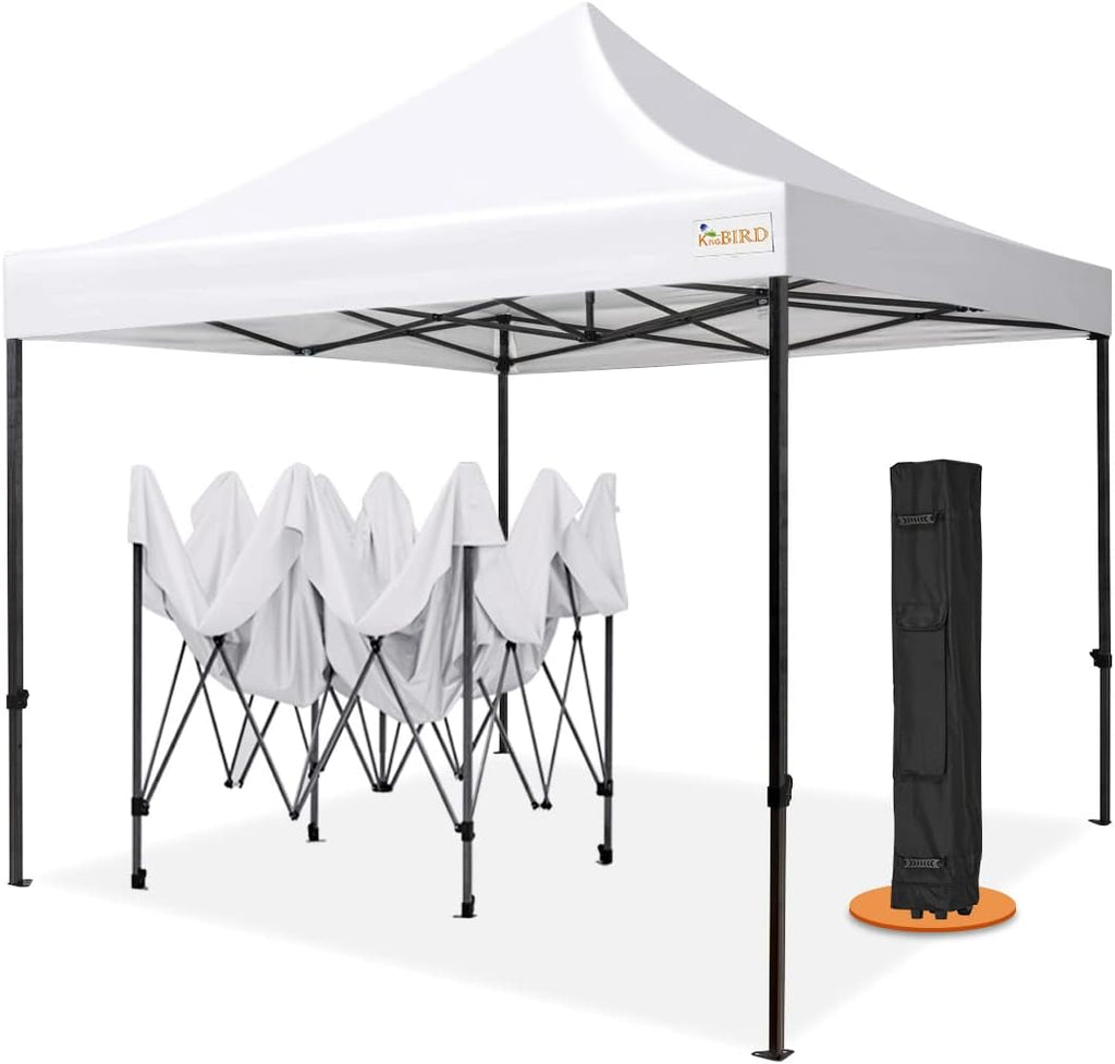 10'x10' Heavy Duty Waterproof Pop Up Canopy Tent with Roller Bag O33644