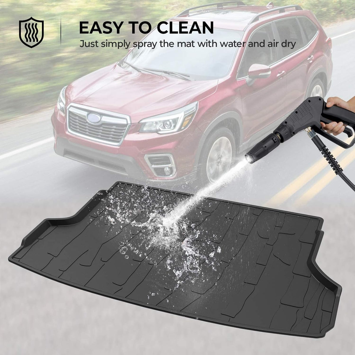 Black All Weather Cargo Trunk Liner Pack of 2 Q130972