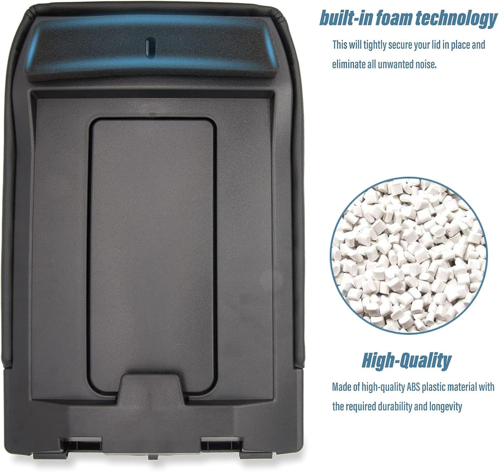 Center Console Lid Replacement Kit Dark Gray Pack of 2 E929