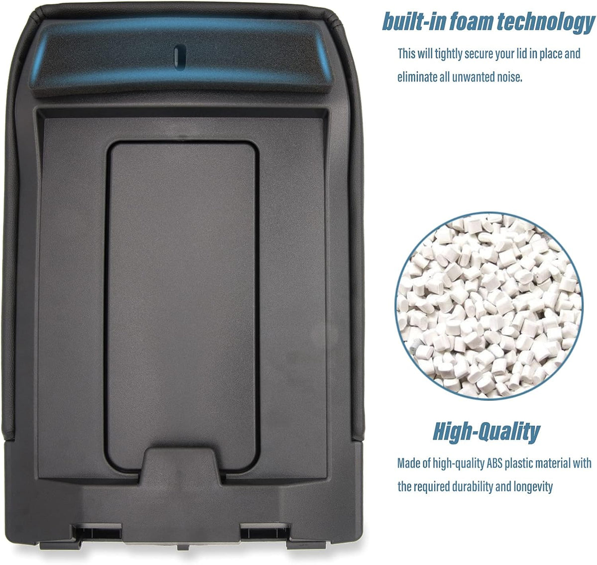 Center Console Lid Replacement Kit Dark Gray Pack of 2 E929