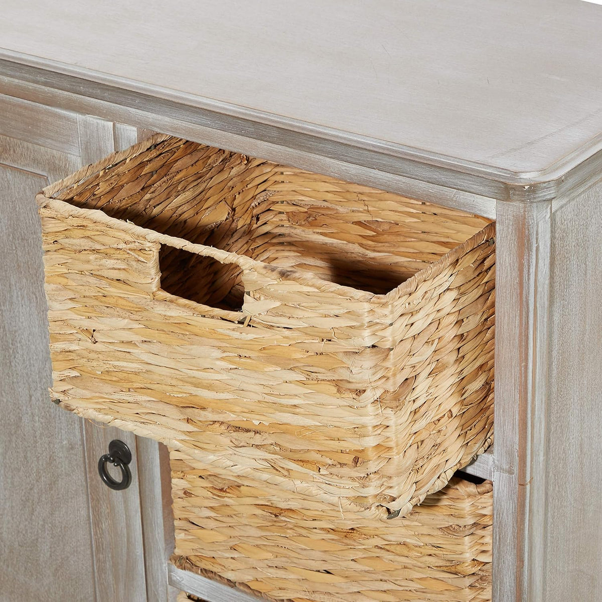 Wood Basket Cabinet Z1958