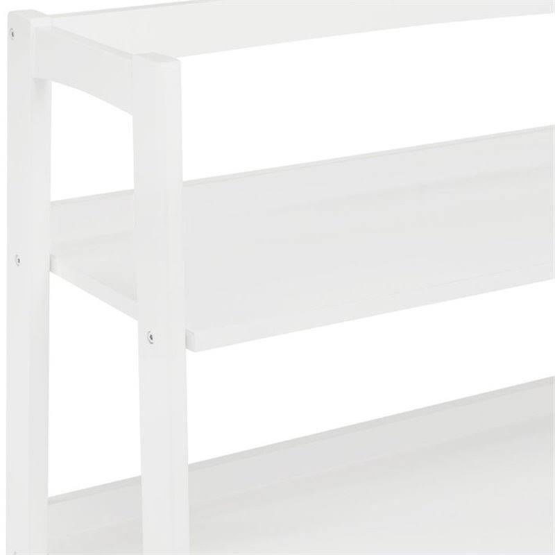 White 3 Shelf Ladder Bookcase T301313