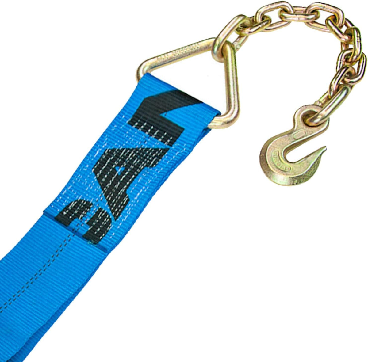 Ratchet Strap with Chain Anchors 4 Inch x 30 Foot 2 Pack D415