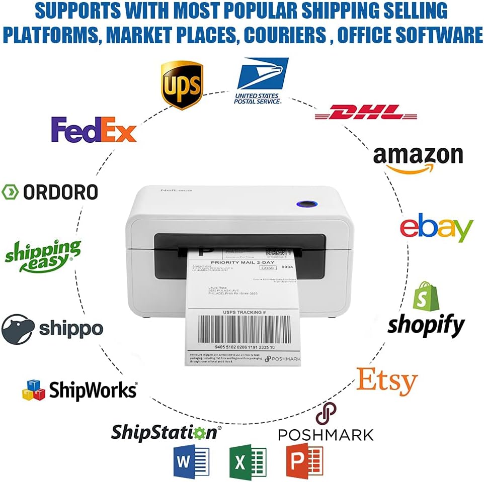 Bluetooth Thermal Label Printer 4x6 Y38804