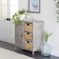 Wood Basket Cabinet Z1958