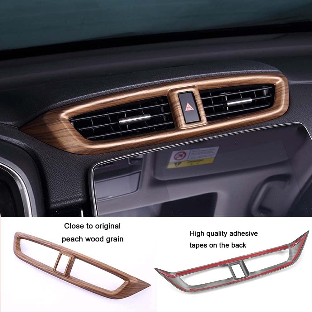 Honda CR-V Peach Wood Air Vent Dashboard Trim I1671
