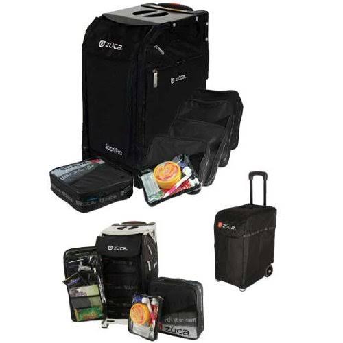 Black Travel Insert Bag and Frame with 5 Pouches and Travel Cover O15597