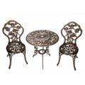 3-Piece Cast Metal Bistro Set with 2 Chairs J62777