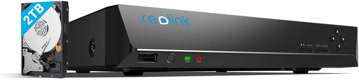 4K 8 Channel Network Video Recorder with 2TB Hard Drive V860