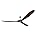 Matte Black Outdoor Ceiling Fan with Remote Control D139