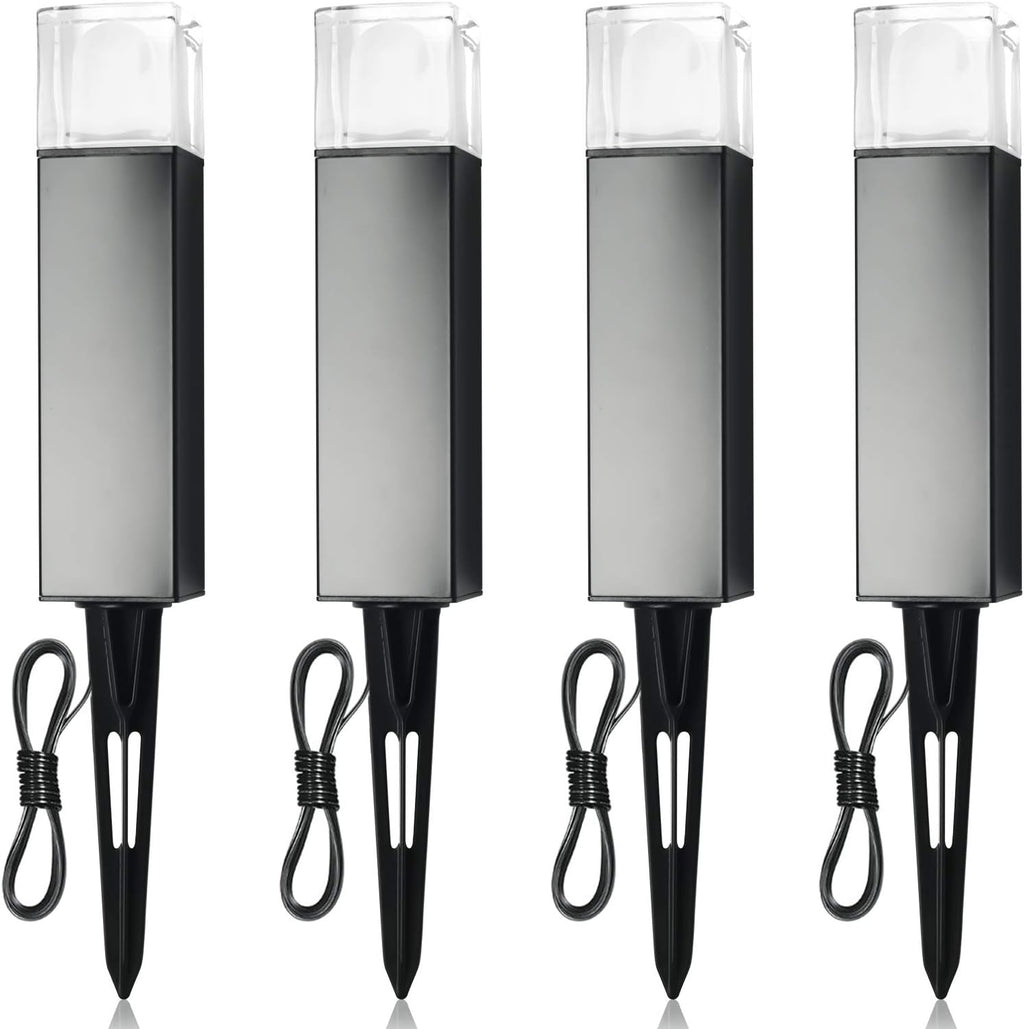 Low Voltage Waterproof Aluminum 12V 3W 3000K Landscape Lights 4-Pack Y3975