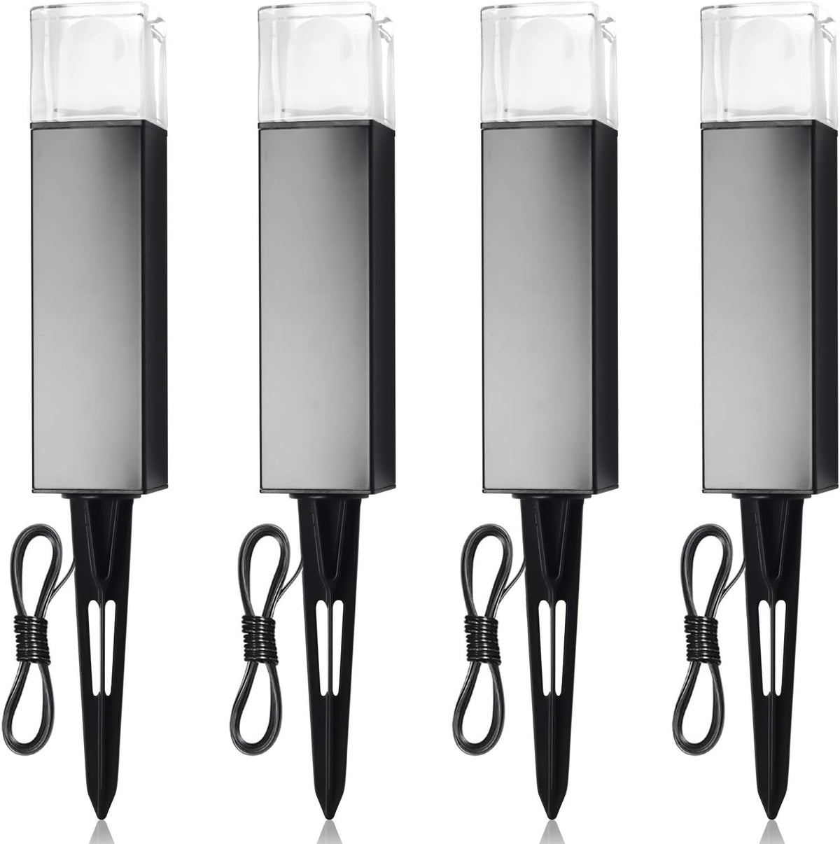 Low Voltage Waterproof Aluminum 12V 3W 3000K Landscape Lights 4-Pack Y3975