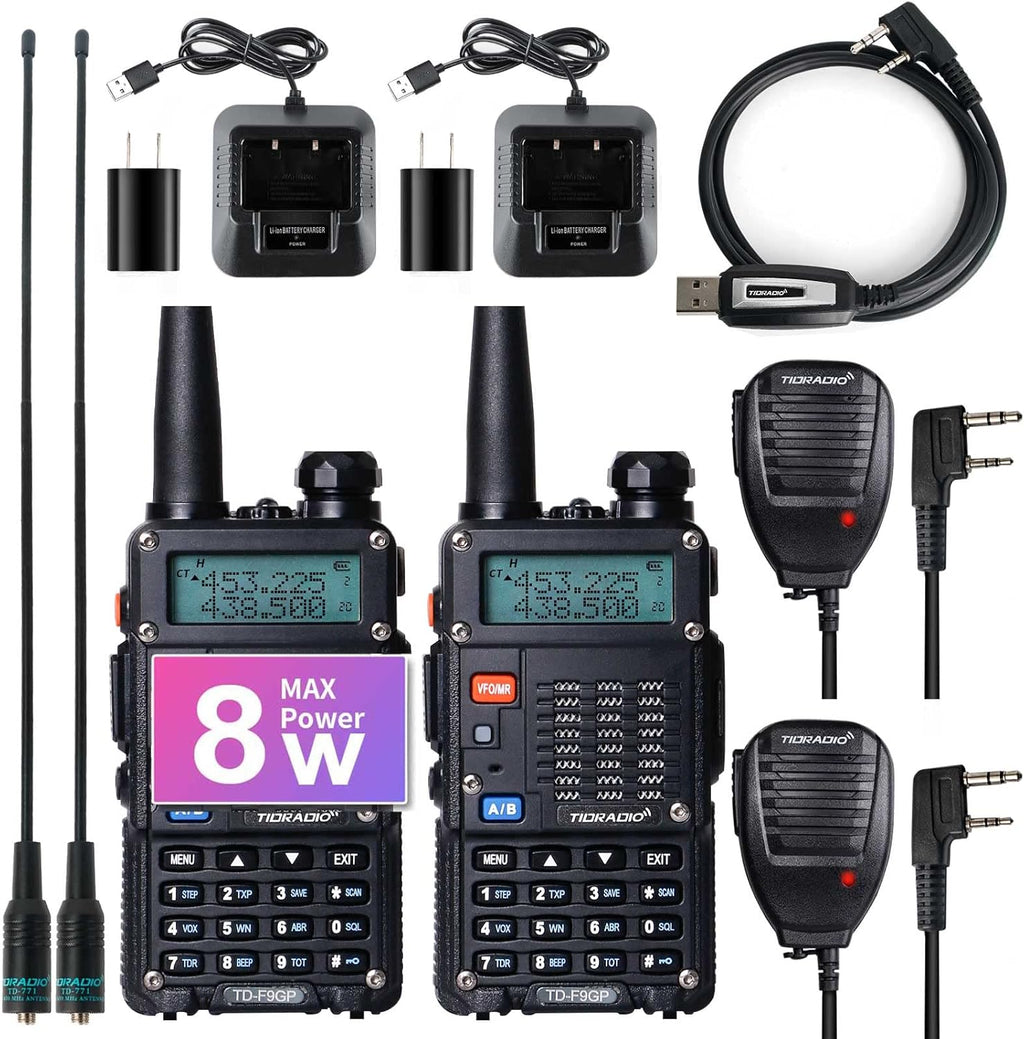 Handheld High Power 2 Way Radio with Programming Cable Q57649