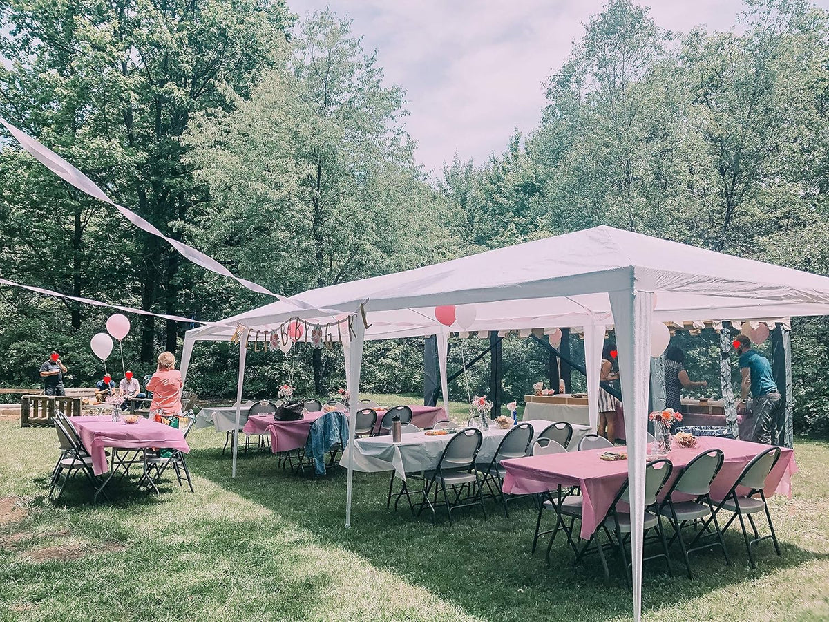 10'x30' Heavy Duty Canopy Tent with 6 Removable Side Walls R447836