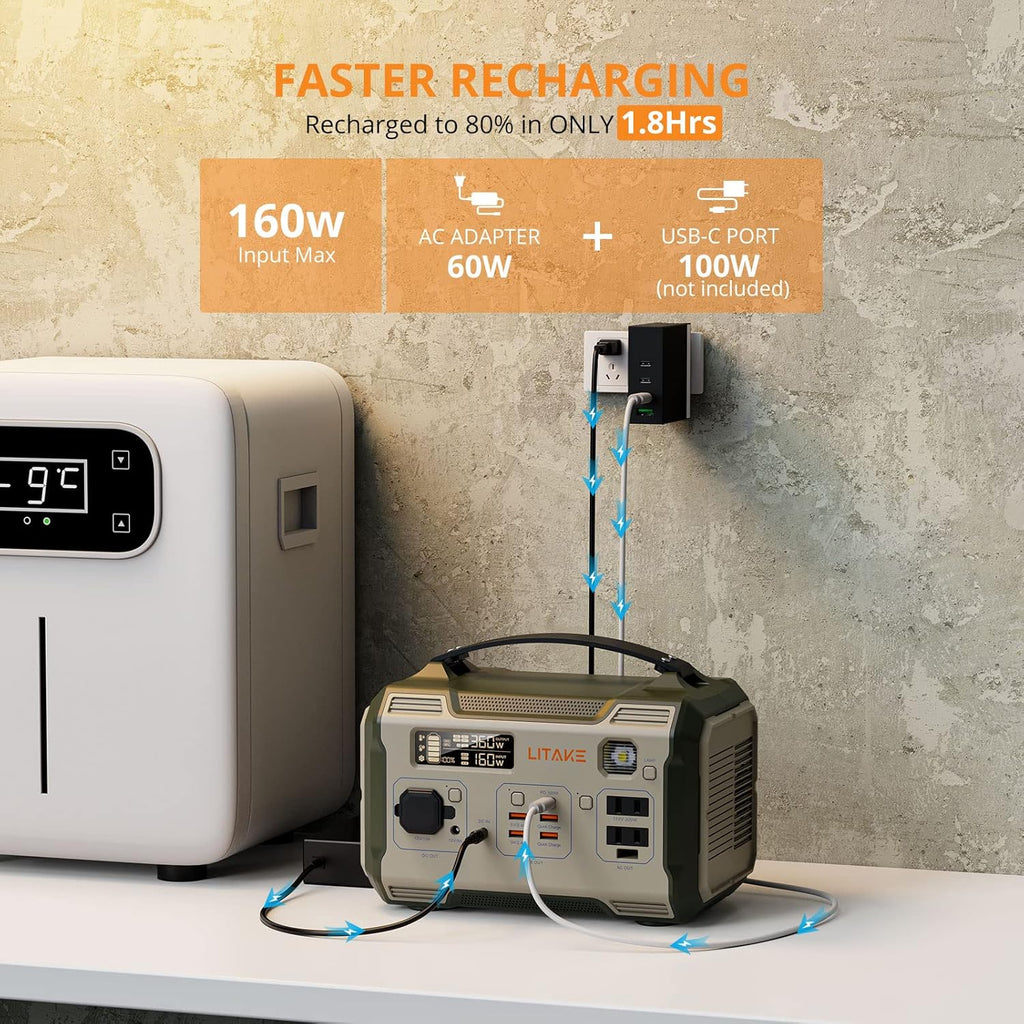 Portable Power Station 281Wh Solar Generator F317