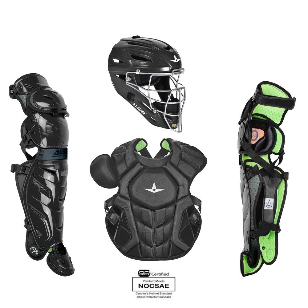 Black Adult Pro Catchers Set O717