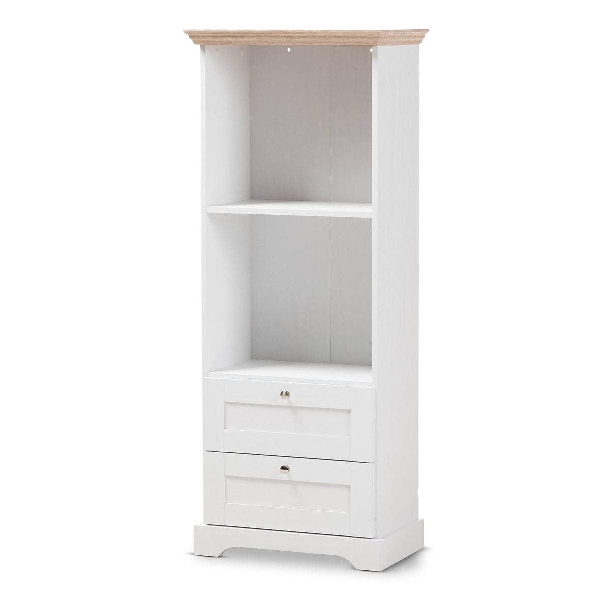 Oak White Two Tone Bookcase C8938