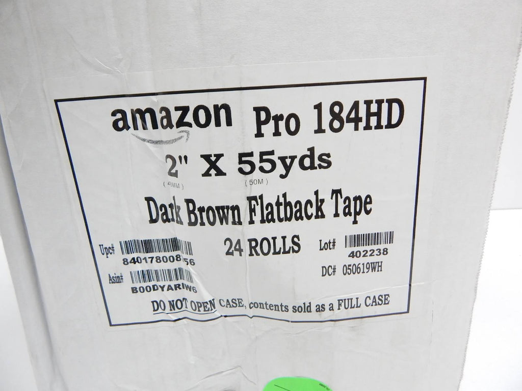 High Tensile Kraft Flatback Carton Sealing Tape, 7 Mils Thick, 55 yds Length P1464