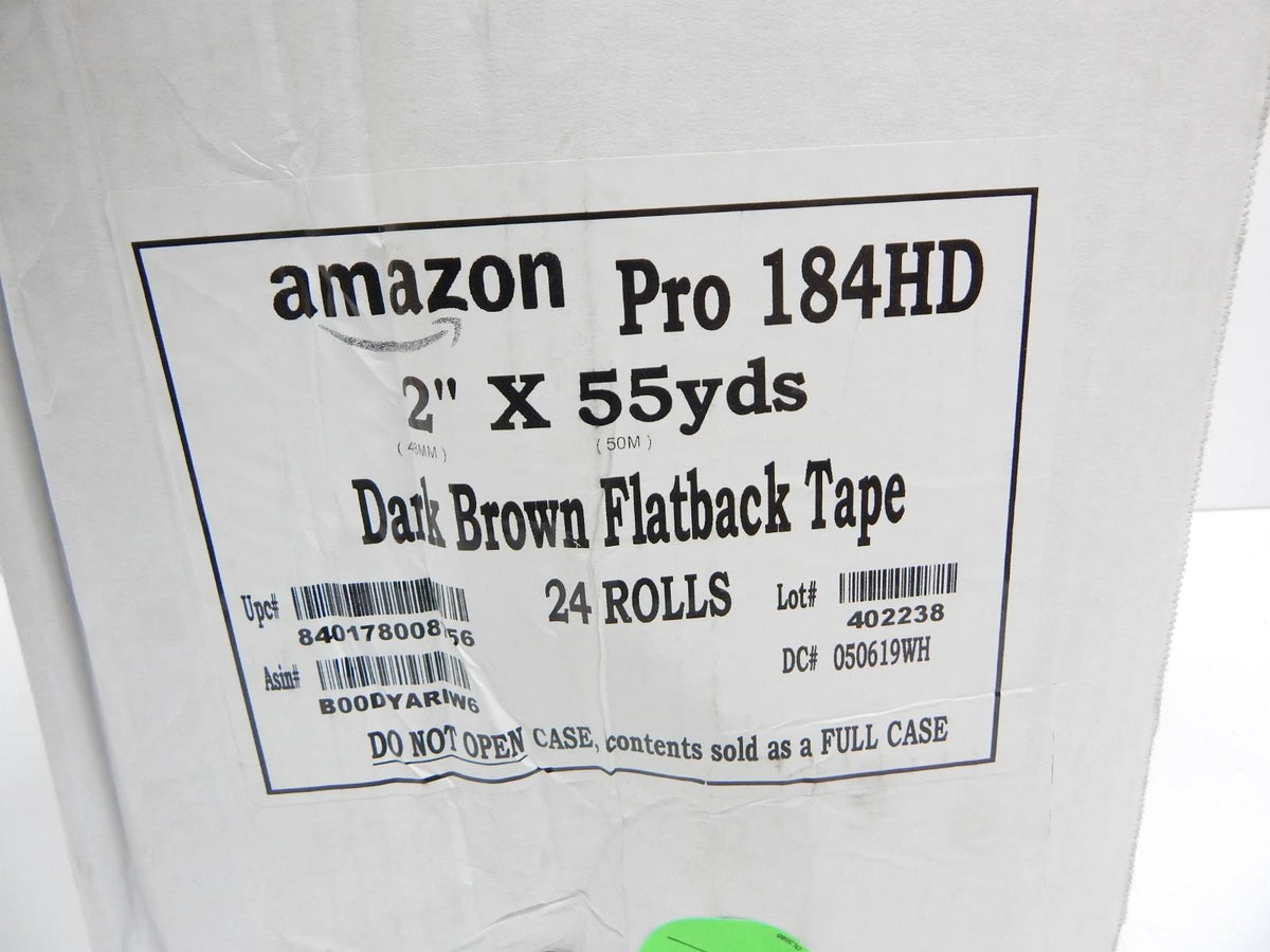 High Tensile Kraft Flatback Carton Sealing Tape, 7 Mils Thick, 55 yds Length P1464