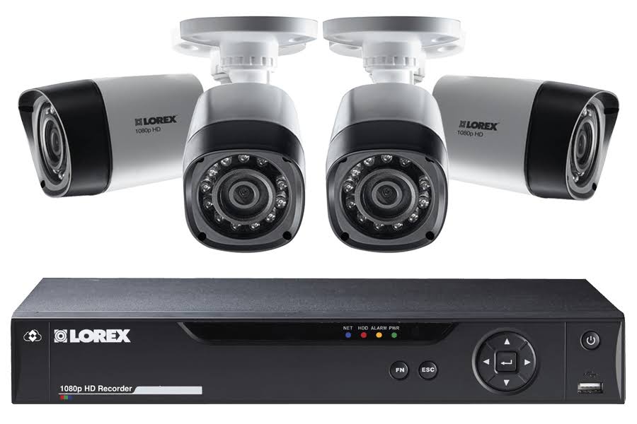 8 Channel 4 Cameras Weatherproof DVR Surveillance Security System D5159