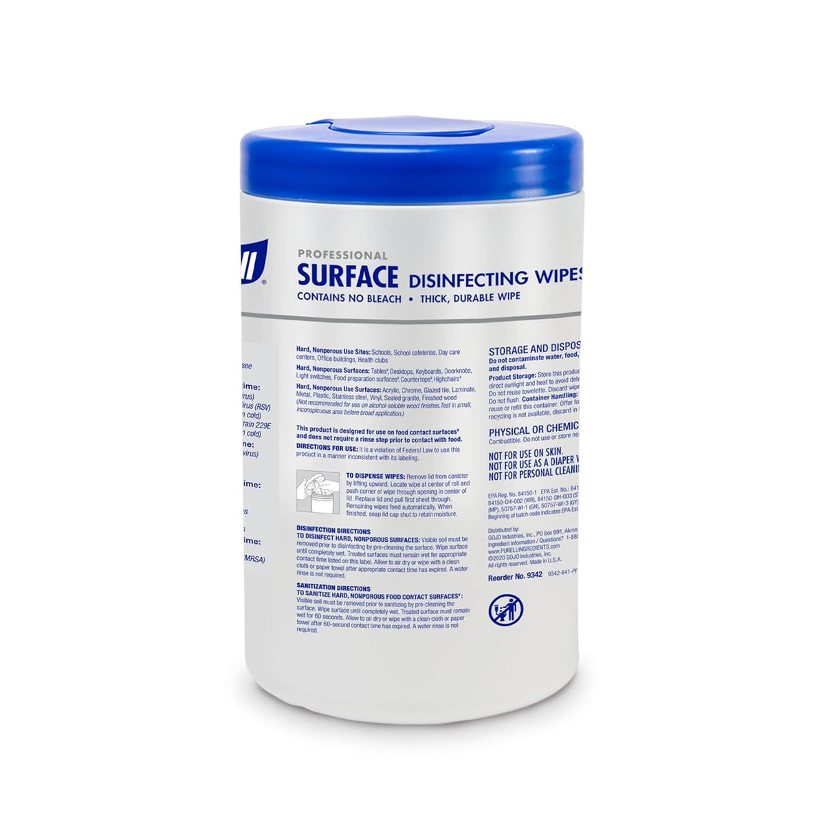 Citrus Scent 110 Count Surface Disinfecting Wipes Y446