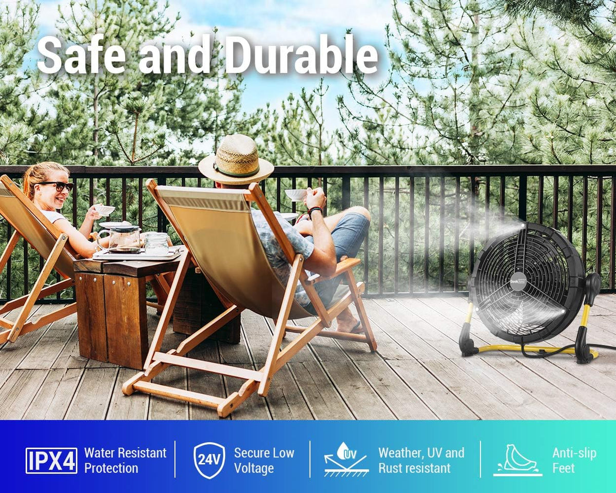 Rechargeable Outdoor Misting Fan 16 inch E1777